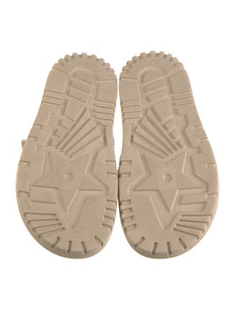 Christian Dior Raffia Leather Trim Embellishment Espadrilles