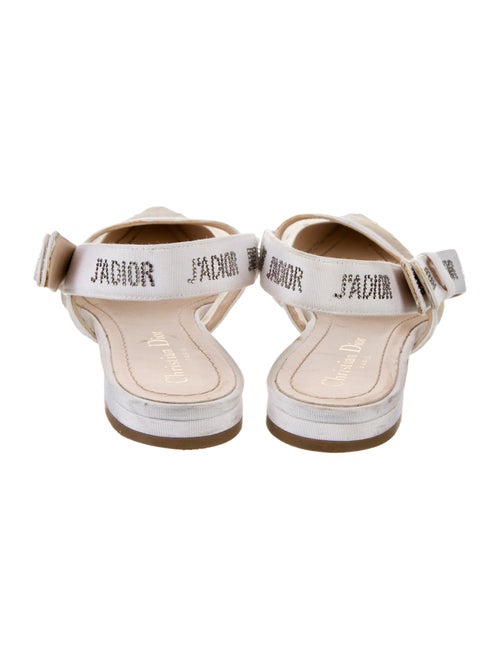 Christian Dior Printed Slingback Flats