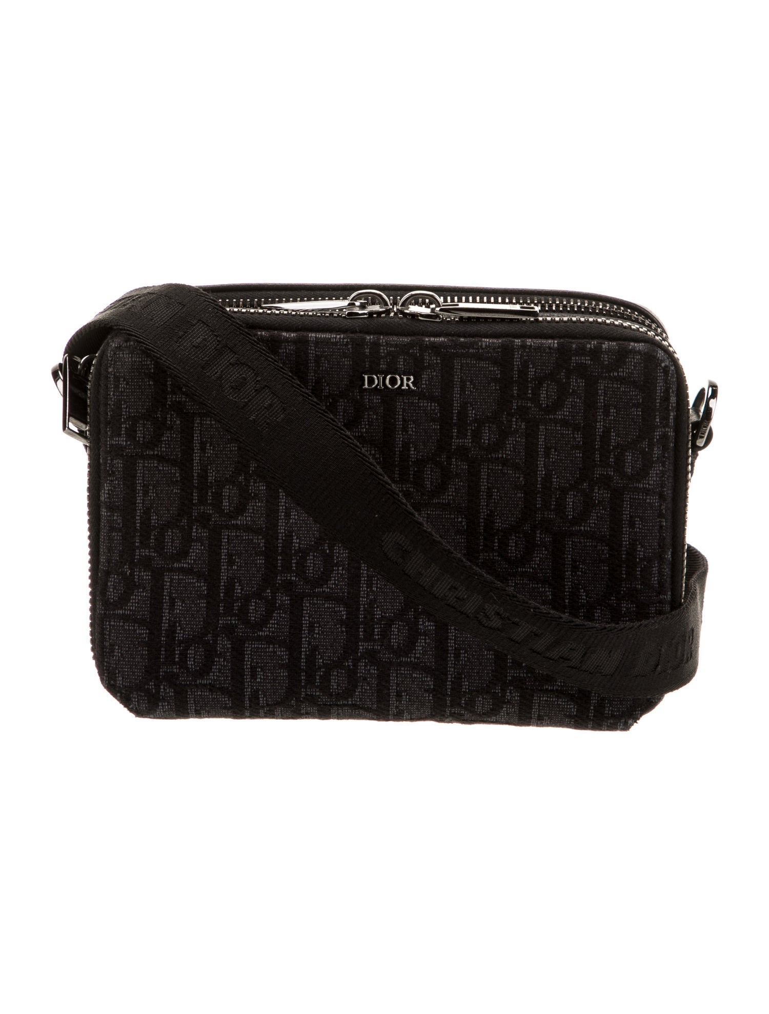 DIOR MEN Oblique Jacquard Crossbody Bag