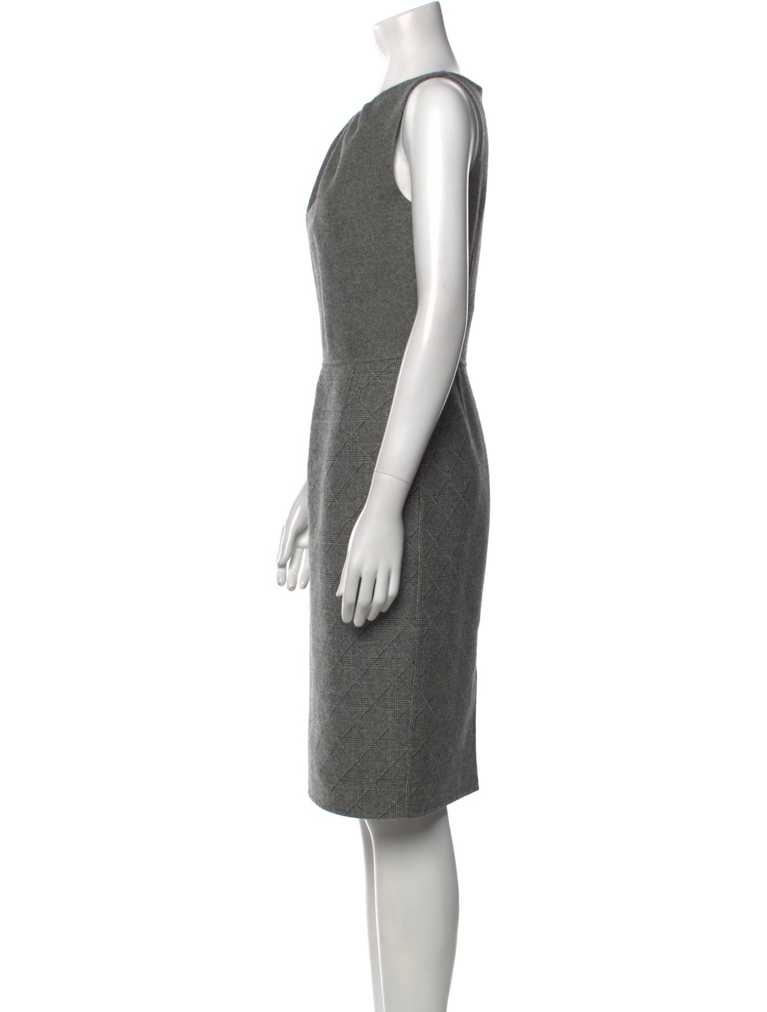 Christian Dior Wool Knee-Length Dress