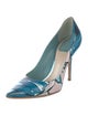 Christian Dior Patent Leather Printed Pumps