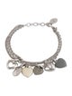Christian Dior Crystal & Enamel Multistrand Charm Bracelet