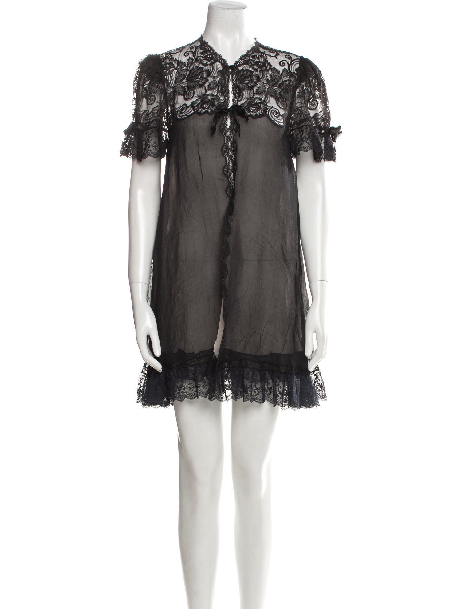 Christian Dior Ruffle Embellishment Nightgown