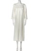 Christian Dior Satin Lace Trim Embellishment Nightgown