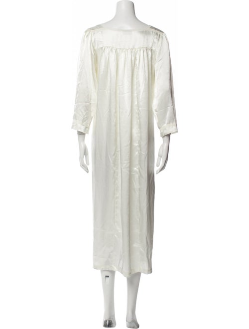 Christian Dior Satin Lace Trim Embellishment Nightgown