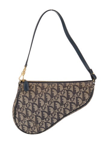 Christian Dior Shoulder Bags Diorissimo Saddle Pochette Vintage