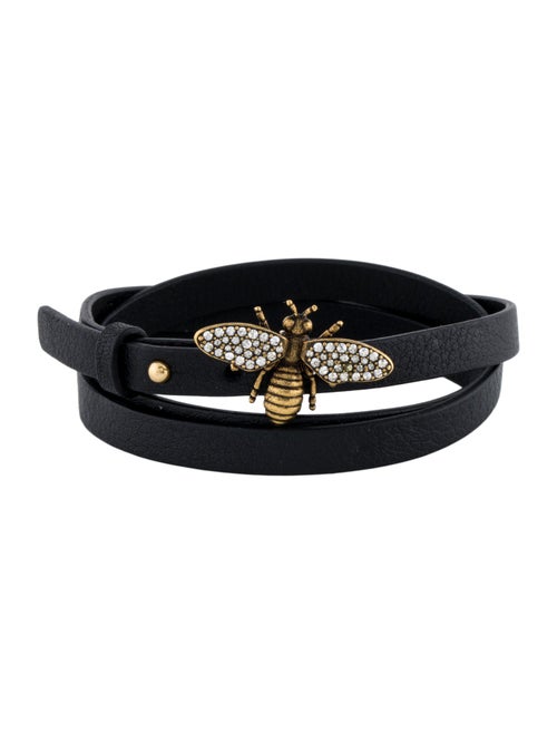 Christian Dior Crystal Bee Triple Loop Bracelet