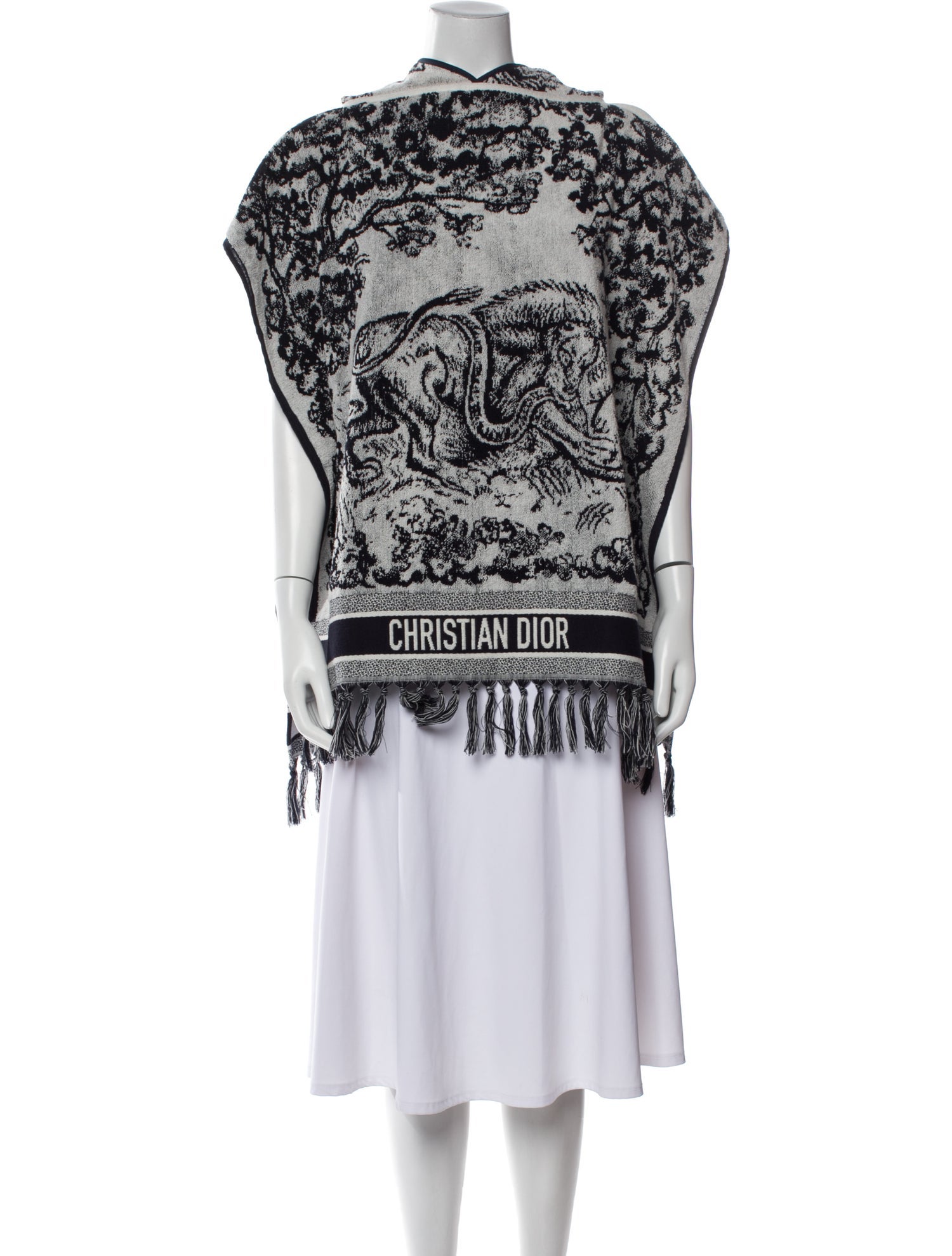 Christian Dior Printed Bateau Neckline Sweater w/ Tags