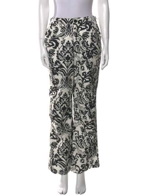 Christian Dior Floral Printed Wide-Leg Trousers Wide Leg Pants