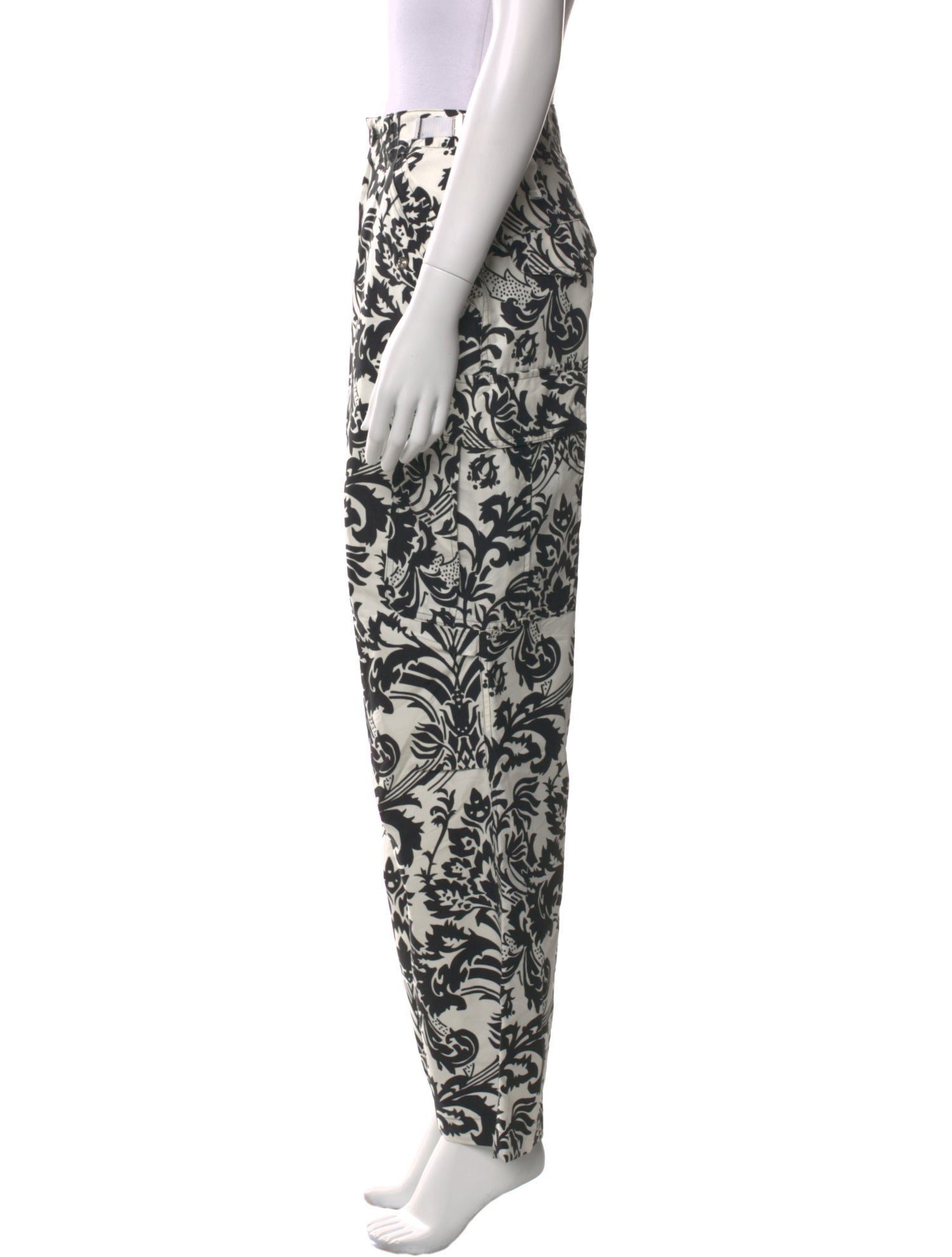 Christian Dior Floral Printed Wide-Leg Trousers Wide Leg Pants