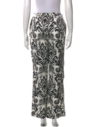 Christian Dior Floral Printed Wide-Leg Trousers Wide Leg Pants