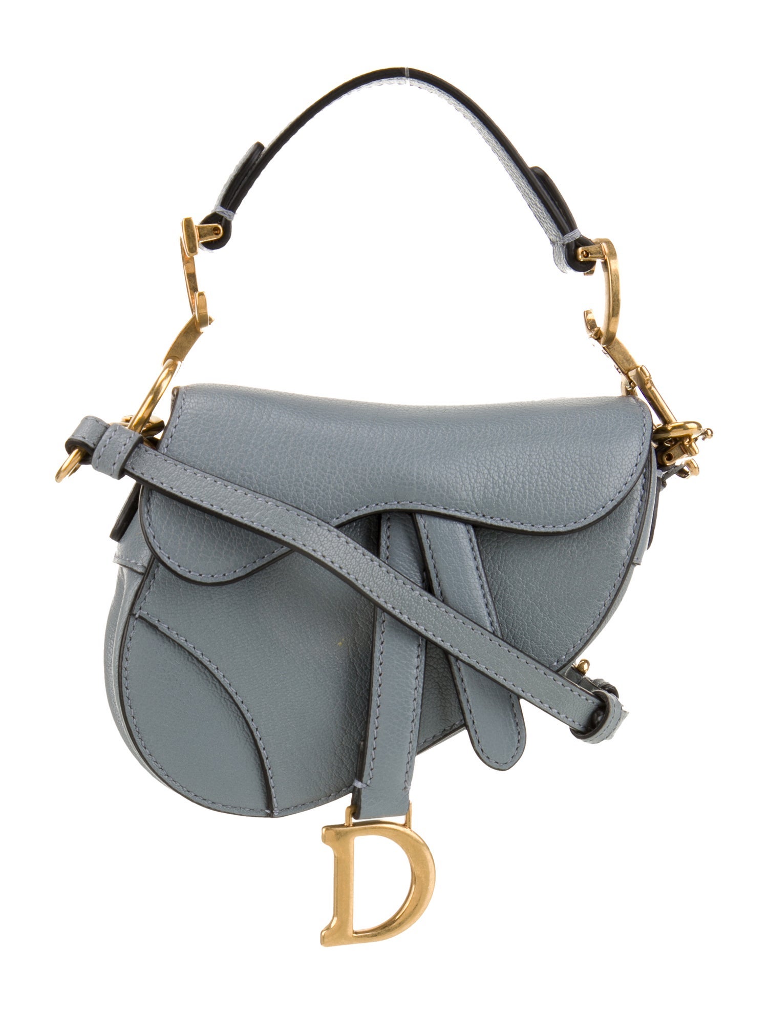 Christian Dior Leather Saddle Micro 2022