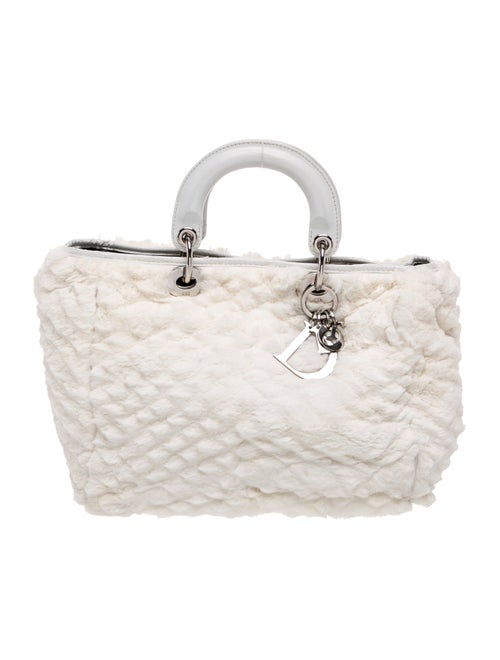 Christian Dior Shearling Top Handle Bag