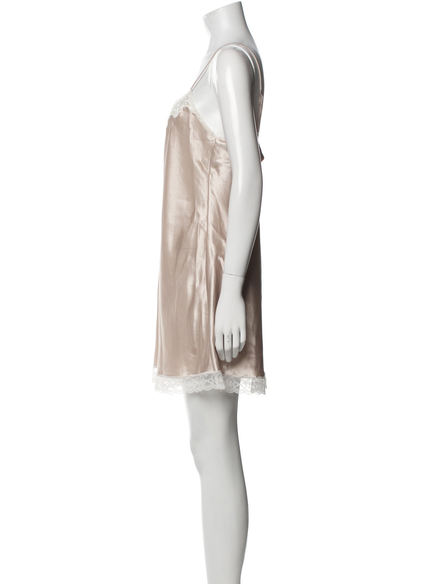 Christian Dior Silk Embroidered Accent Nightgown