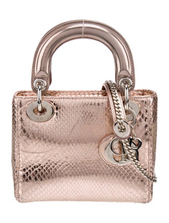 Christian Dior Python Lady Dior Mini