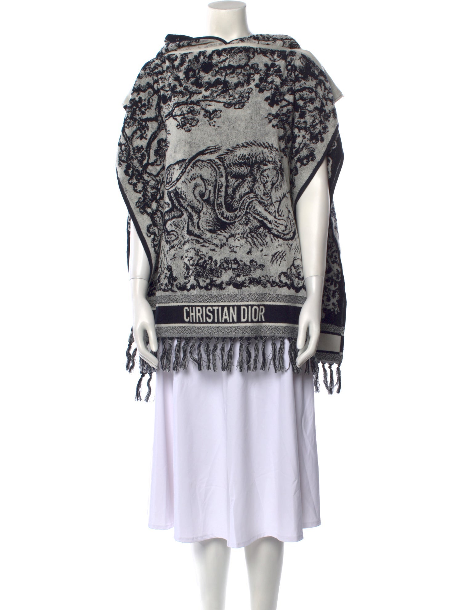 Christian Dior Printed Bateau Neckline Sweater w/ Tags