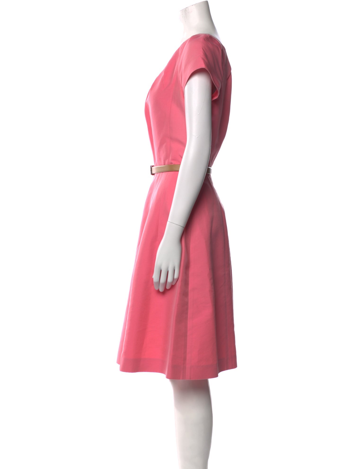 Christian Dior Bateau Neckline Knee-Length Dress