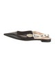 Christian Dior Leather Graphic Print Mules