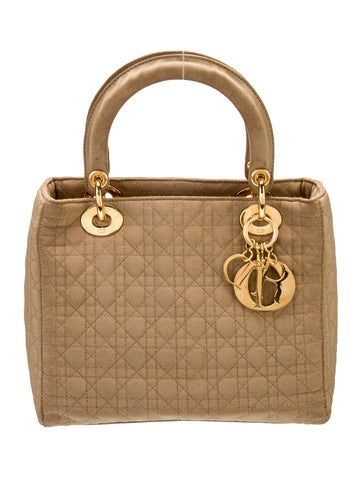 Christian Dior Handle Bags Cannage Lady Small Vintage