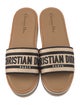Christian Dior Canvas Striped Slides