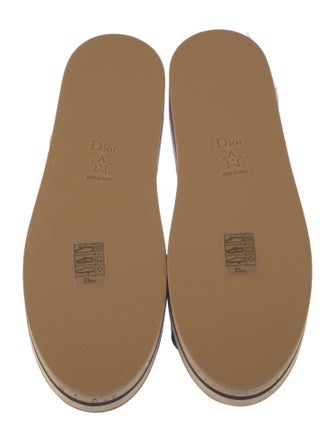 Christian Dior Canvas Striped Slides