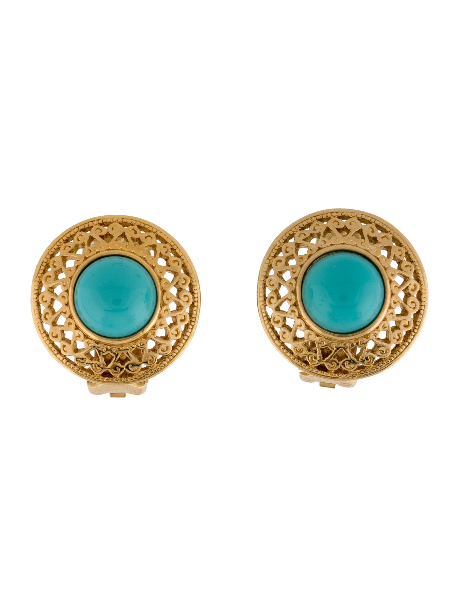 Christian Dior Vintage Resin Clip-On Earrings