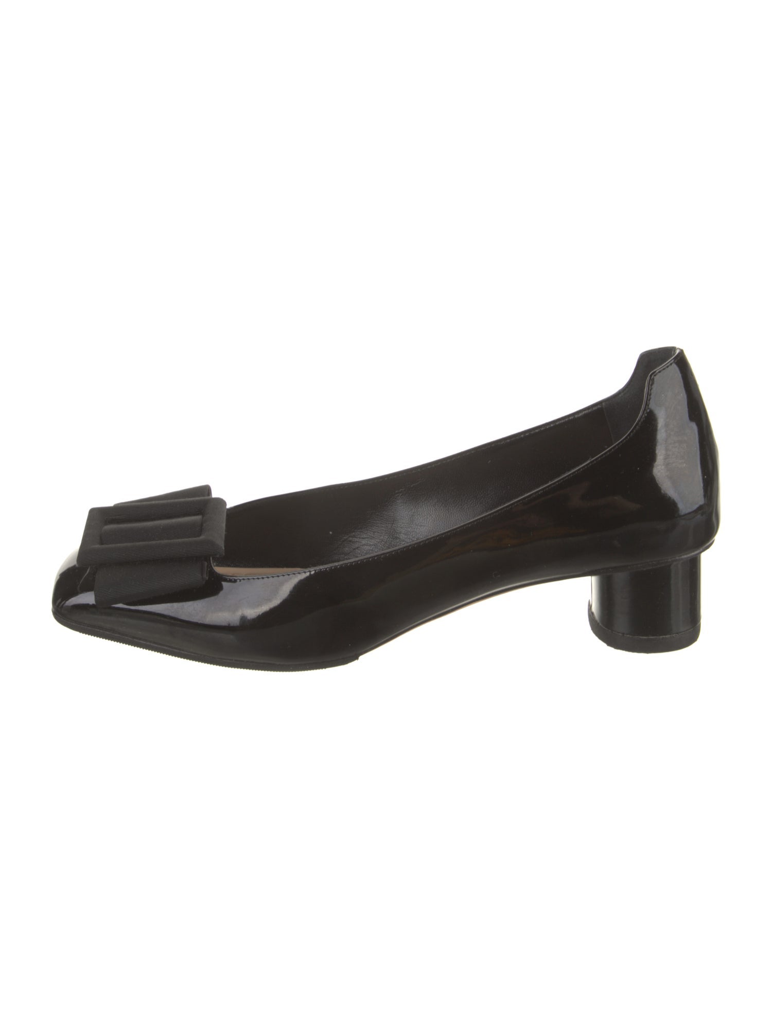 Christian Dior Patent Leather Bow Accents Pumps