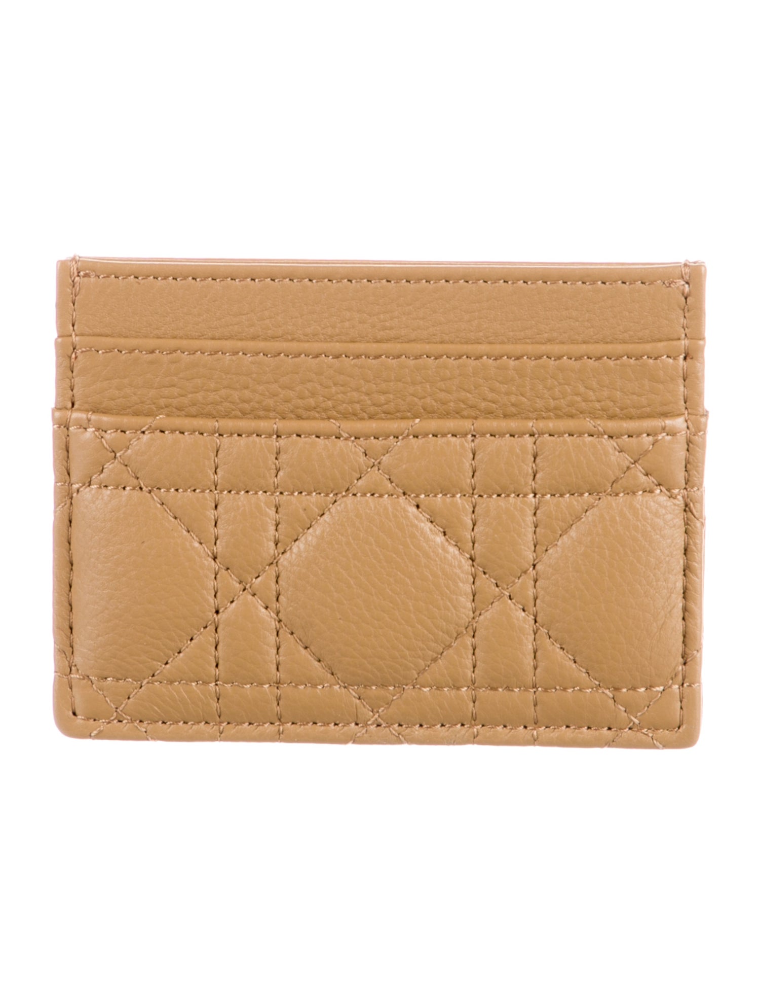 Christian Dior Cannage Pattern Leather Card Holder