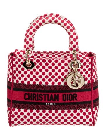 Christian Dior Handle Bags Canvas Lady Medium