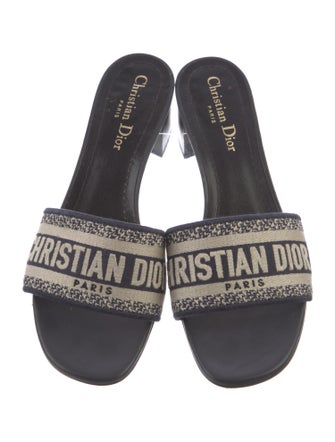 Christian Dior Striped Slides