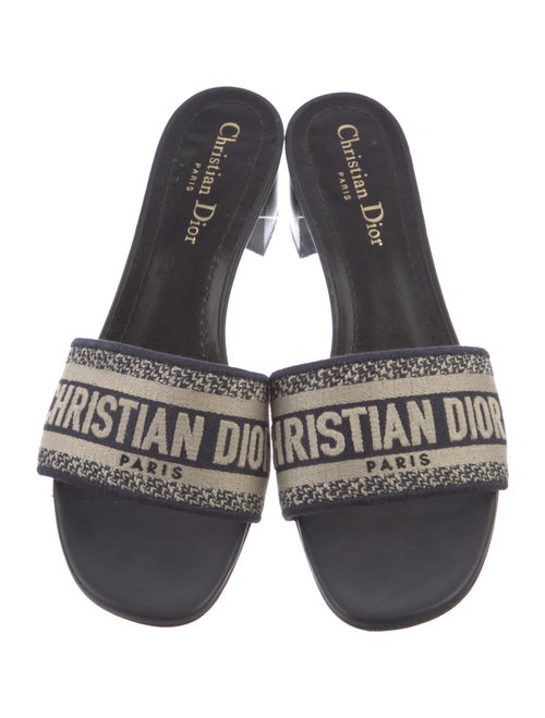 Christian Dior Striped Slides