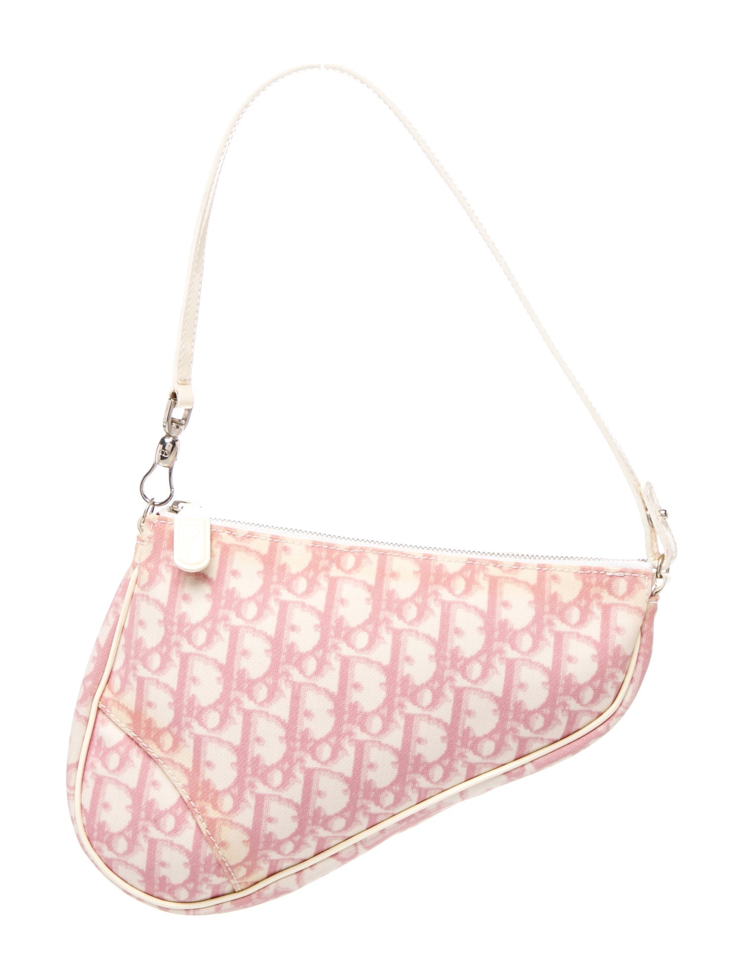 Christian Dior Diorissimo Saddle Pochette Vintage
