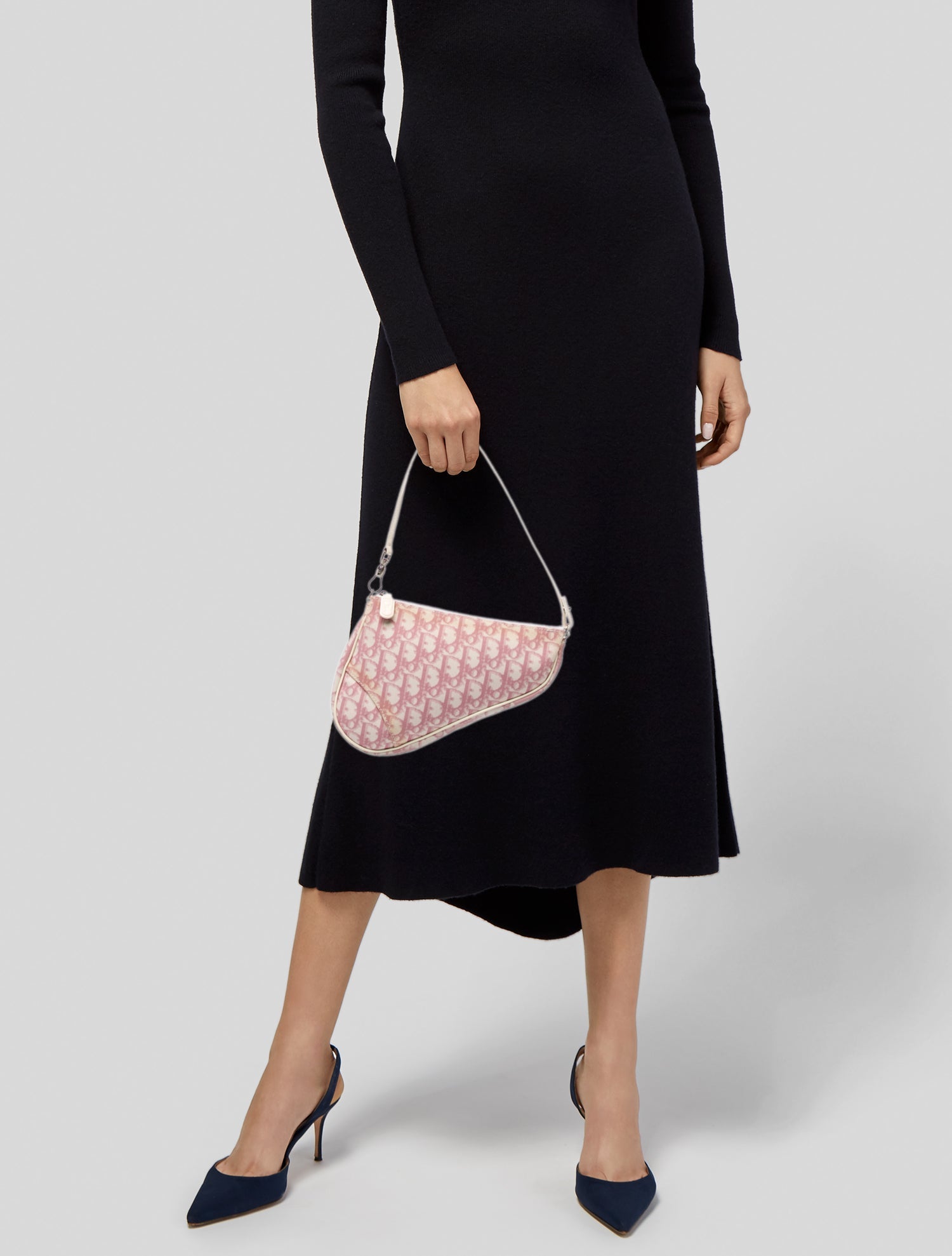 Christian Dior Diorissimo Saddle Pochette Vintage