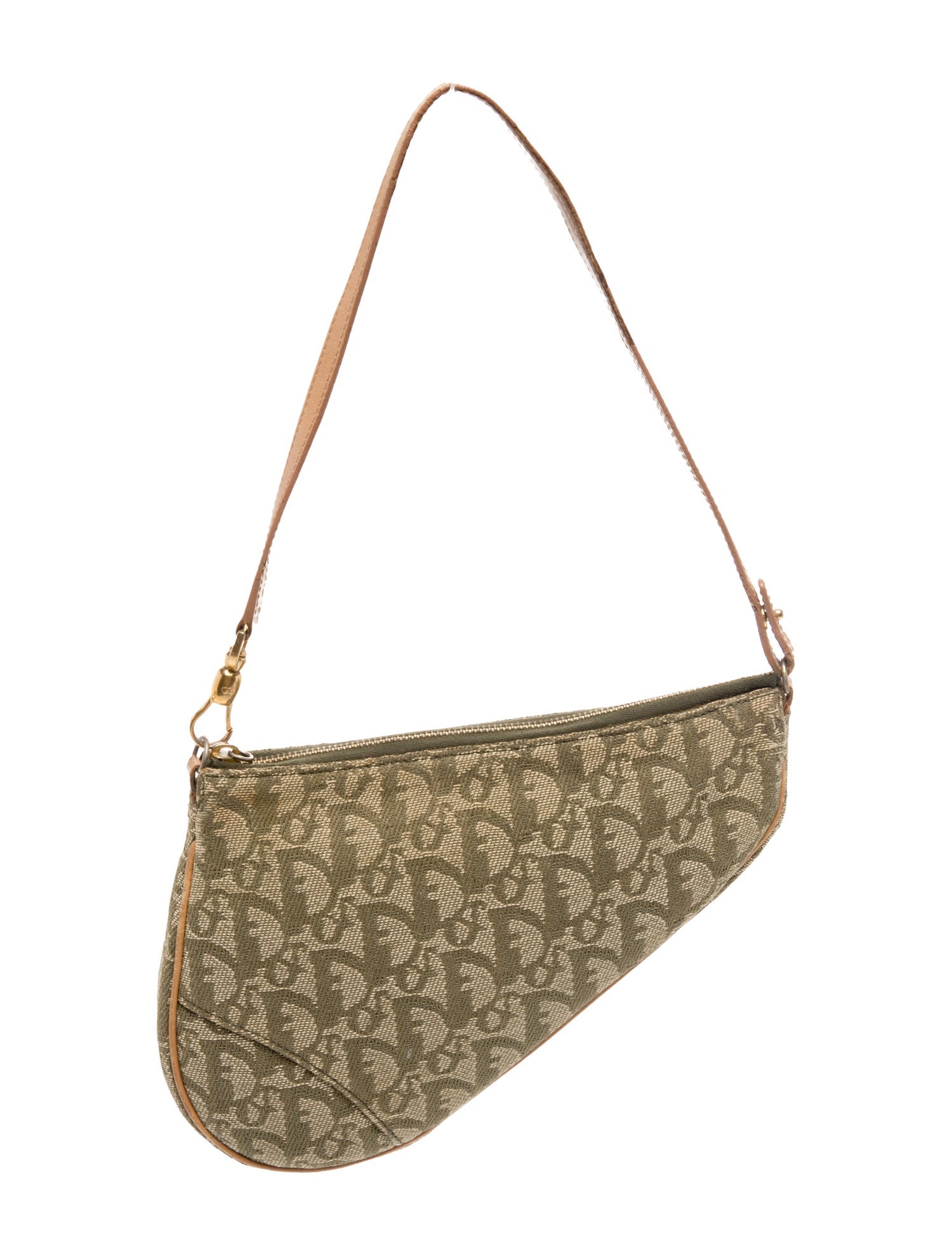 Christian Dior Diorissimo Saddle Pochette Vintage
