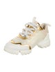 Christian Dior Mesh Leather Trim Embellishment Chunky Sneakers