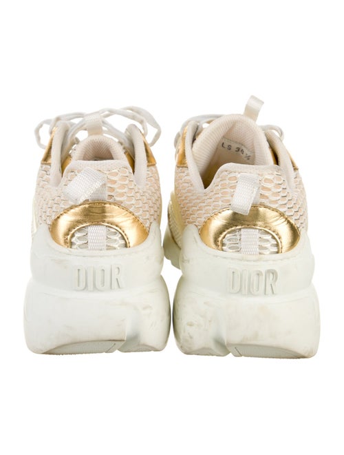 Christian Dior Mesh Leather Trim Embellishment Chunky Sneakers