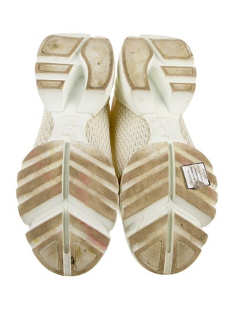 Christian Dior Mesh Leather Trim Embellishment Chunky Sneakers