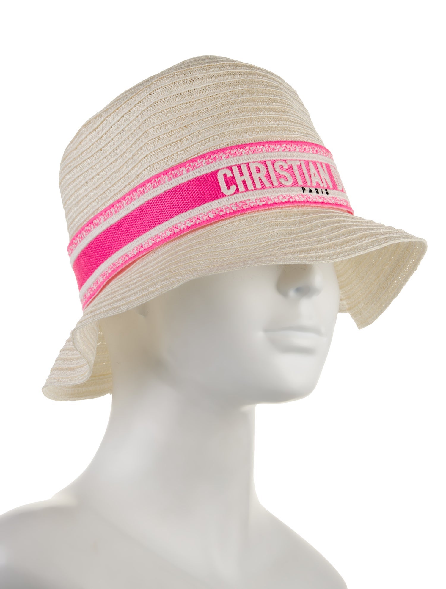Christian Dior Logo Hemp Straw Hat