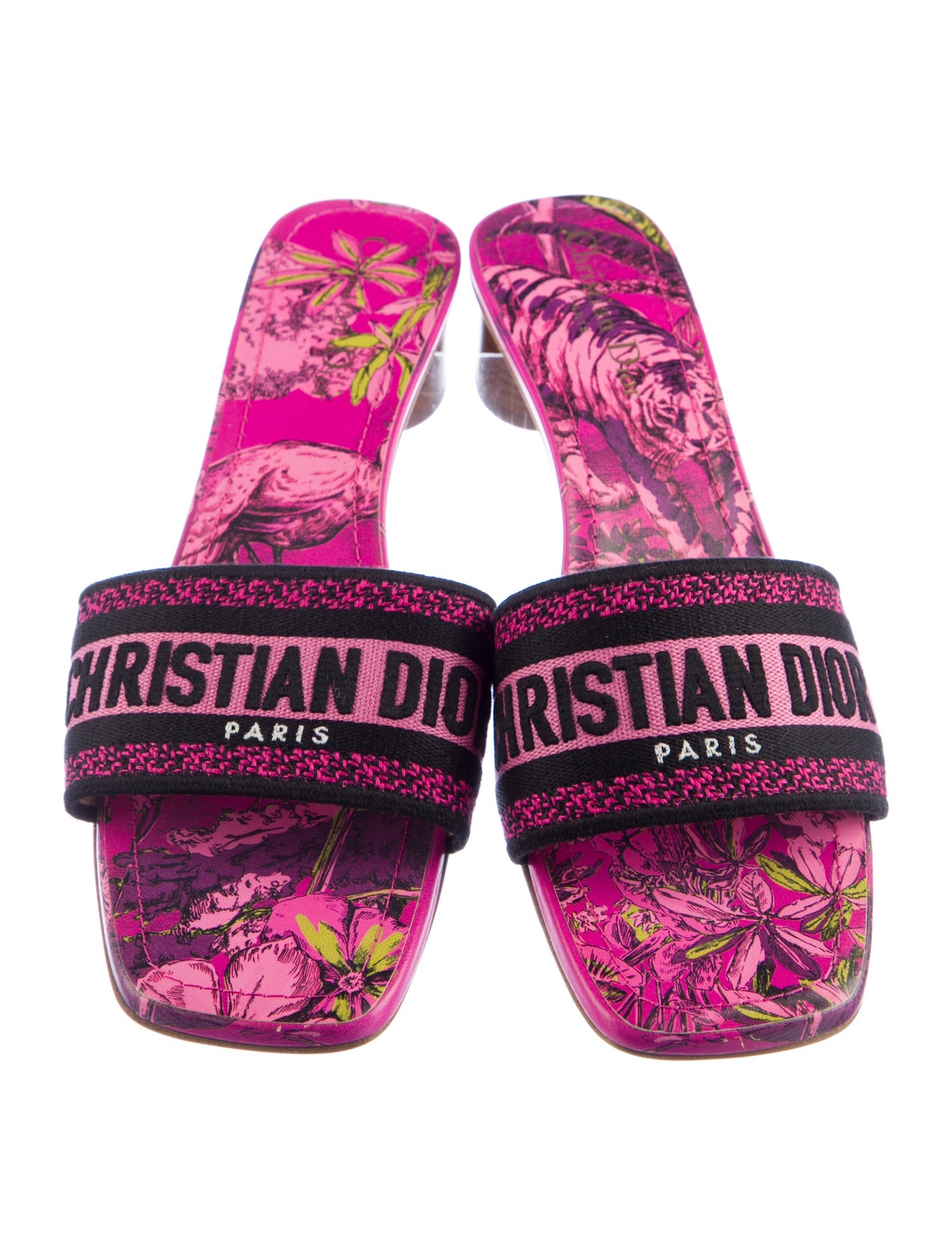 Christian Dior Canvas Printed Flats