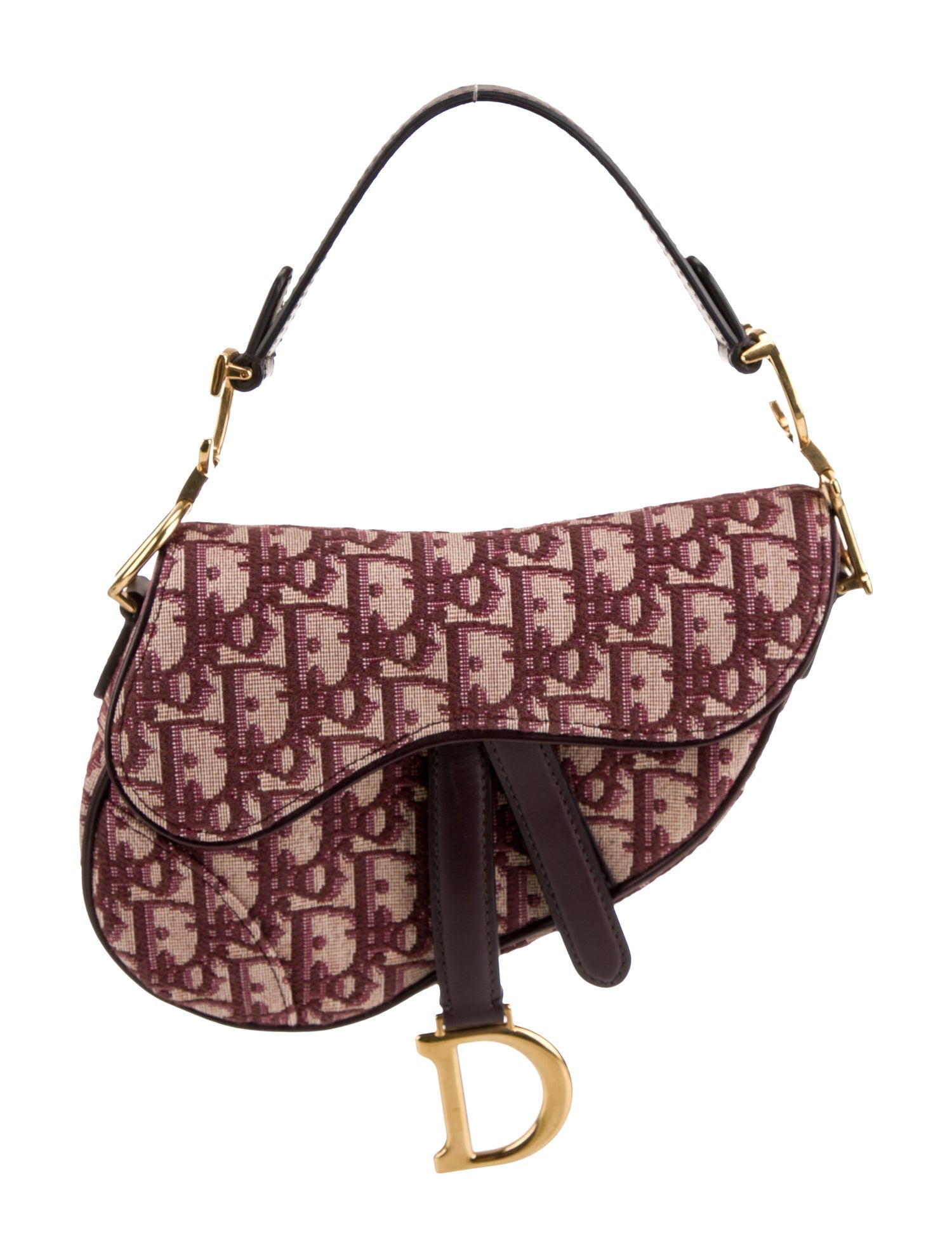 Christian Dior Oblique Jacquard Saddle Mini