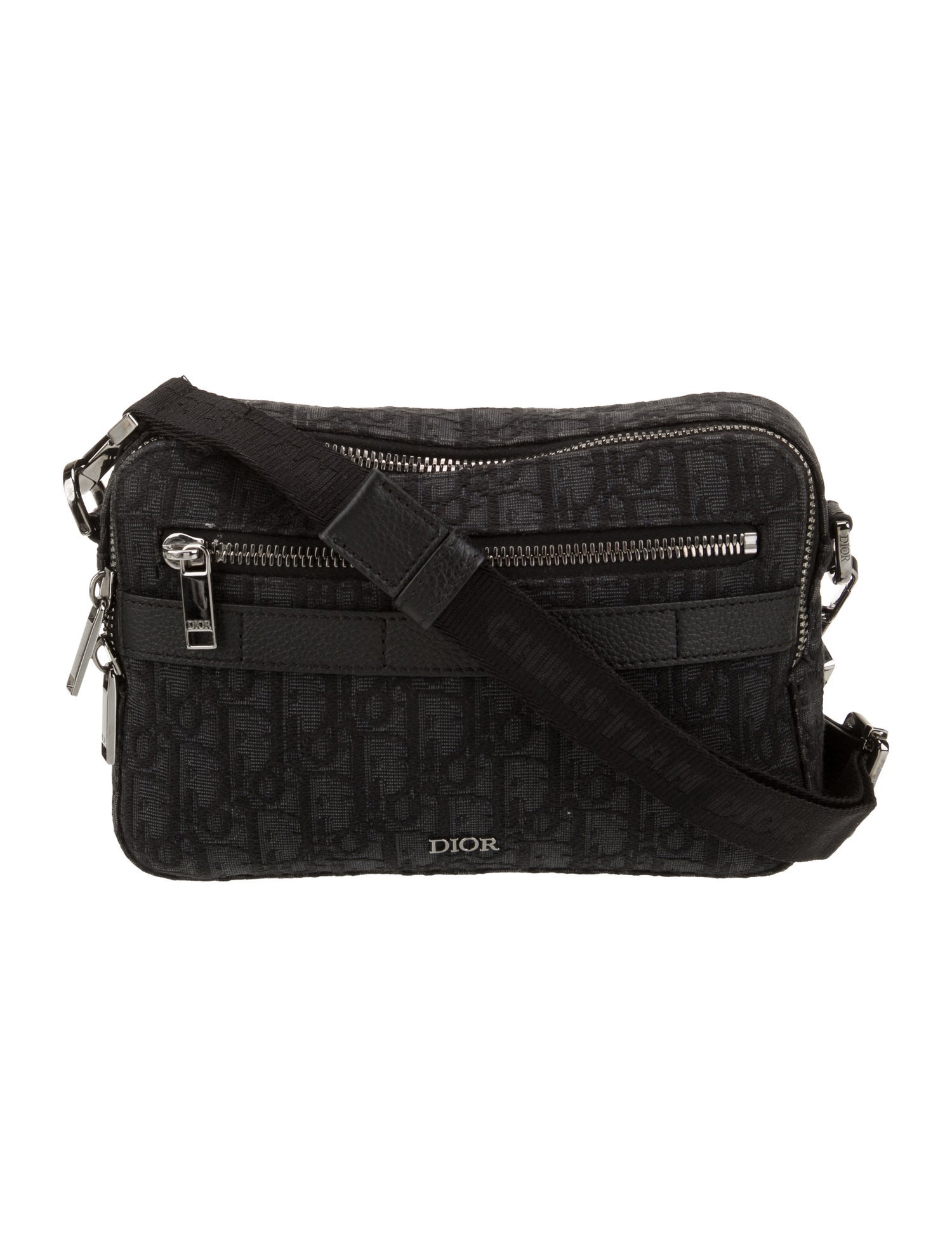 DIOR MEN Oblique Jacquard Crossbody Bag 2022