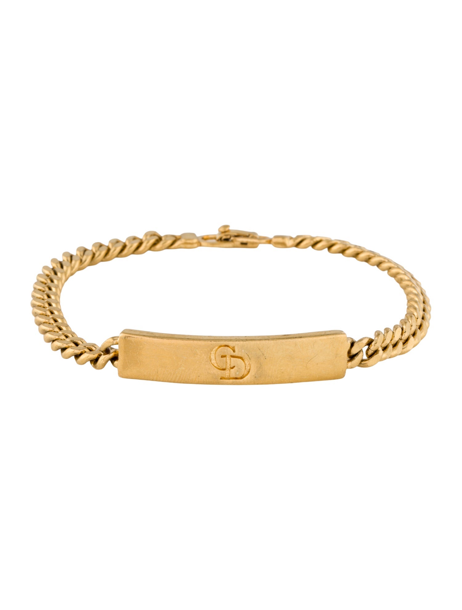 Christian Dior Vintage Logo ID Bracelet