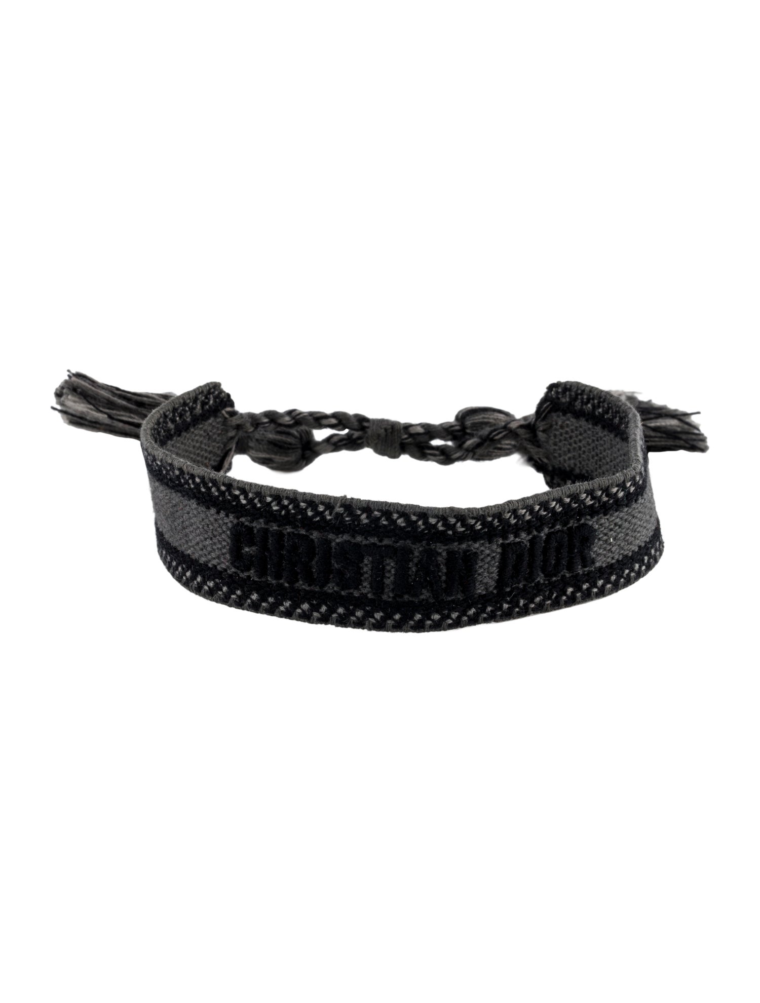 Christian Dior Cotton Woven Friendship Bracelet