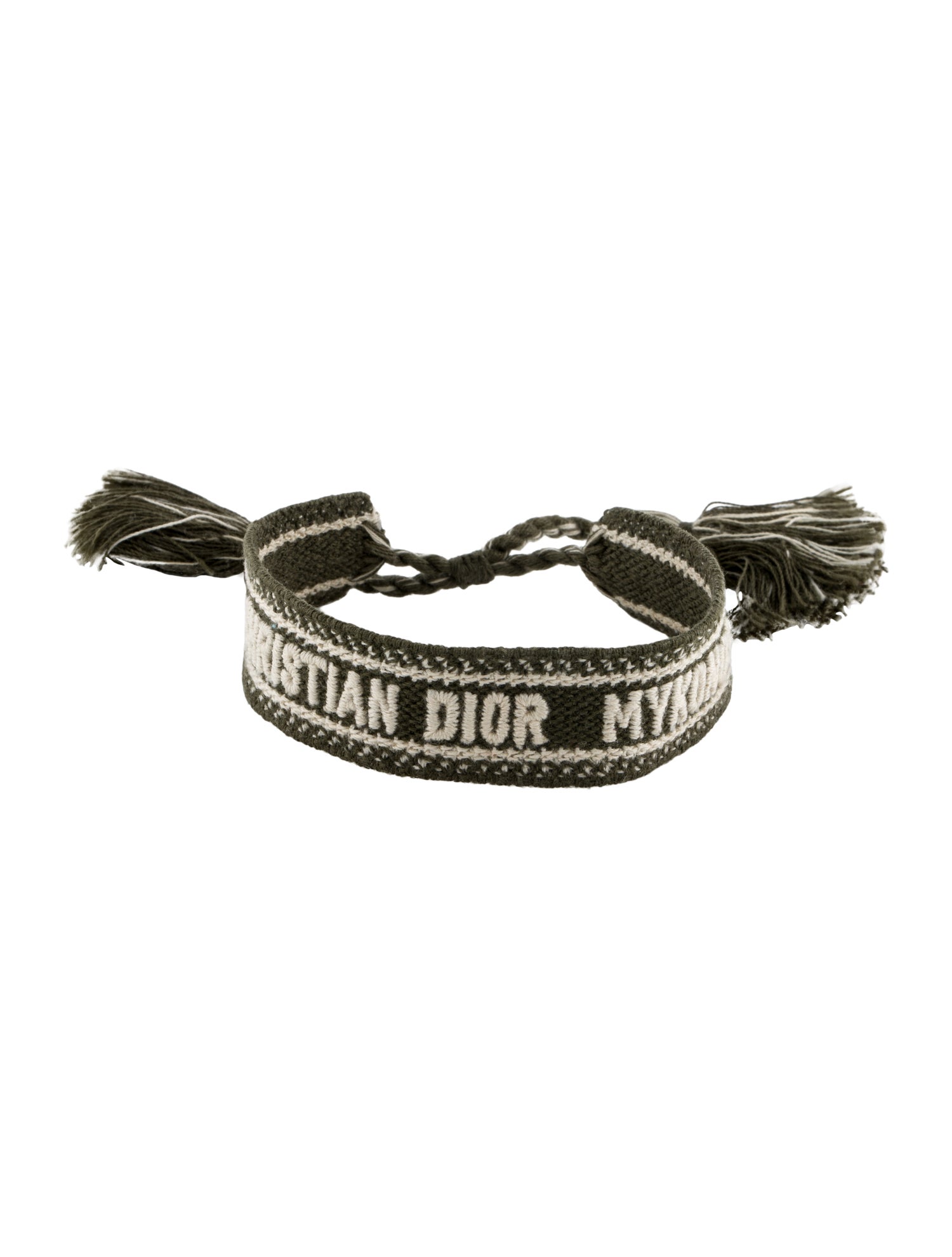 Christian Dior Cotton Woven 'MYKONOS' Friendship Bracelet