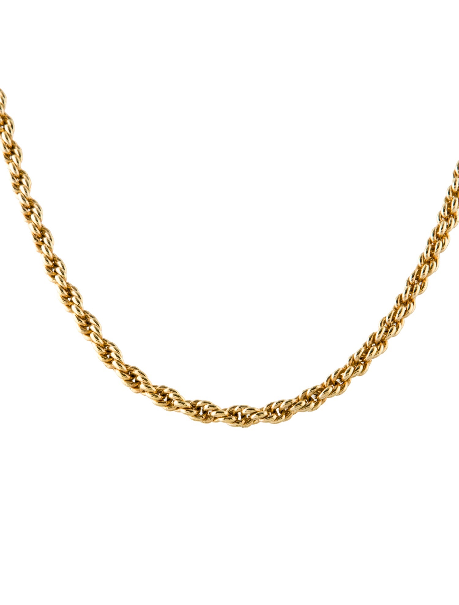 Christian Dior Vintage Rope Chain Necklace