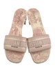 Christian Dior Canvas Printed Slides