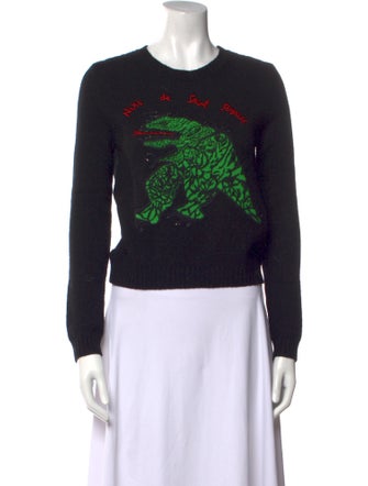 Christian Dior Cashmere Graphic Print Sweater