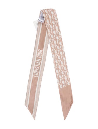 Christian Dior Silk Oblique Jacquard Scarf