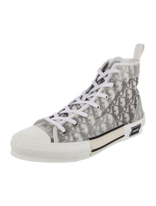 DIOR MEN Oblique Jacquard Mesh Lace-Up Boots