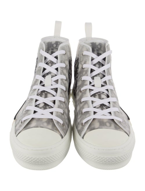 DIOR MEN Oblique Jacquard Mesh Lace-Up Boots
